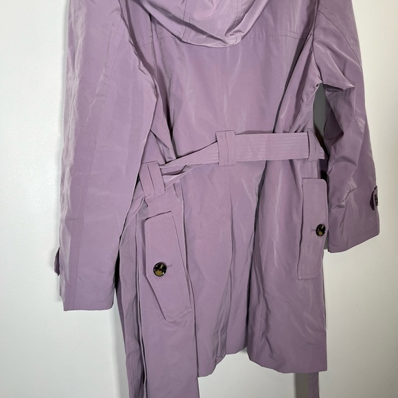 London Fog Women's Purple Trench Coat - Picture 8 of 8
